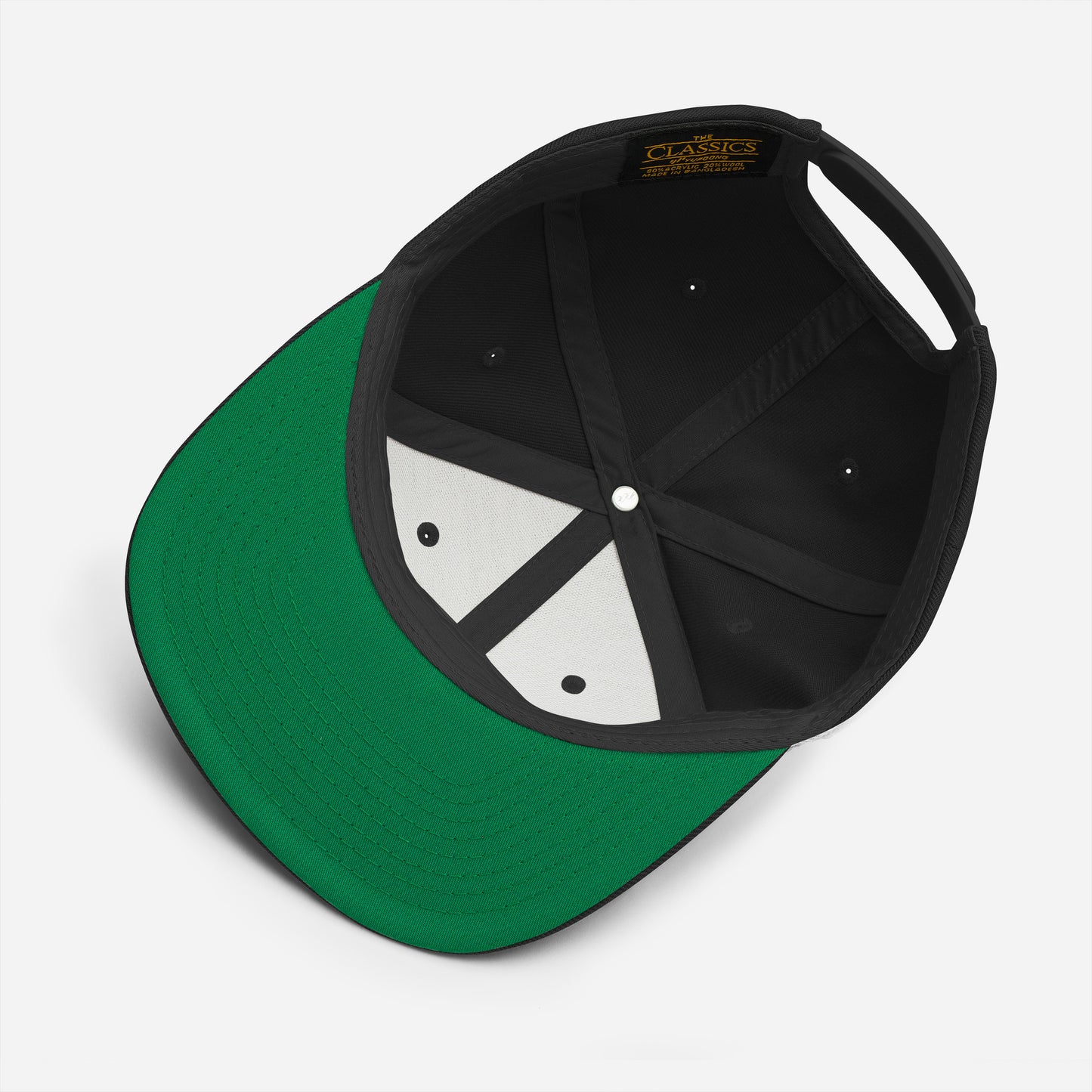 A Cool QUINCY Walking President's Hat - BLACK & WHITE Snapback Hat